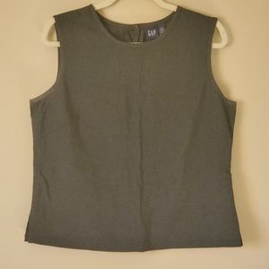 Sleeveless Button-Back Top